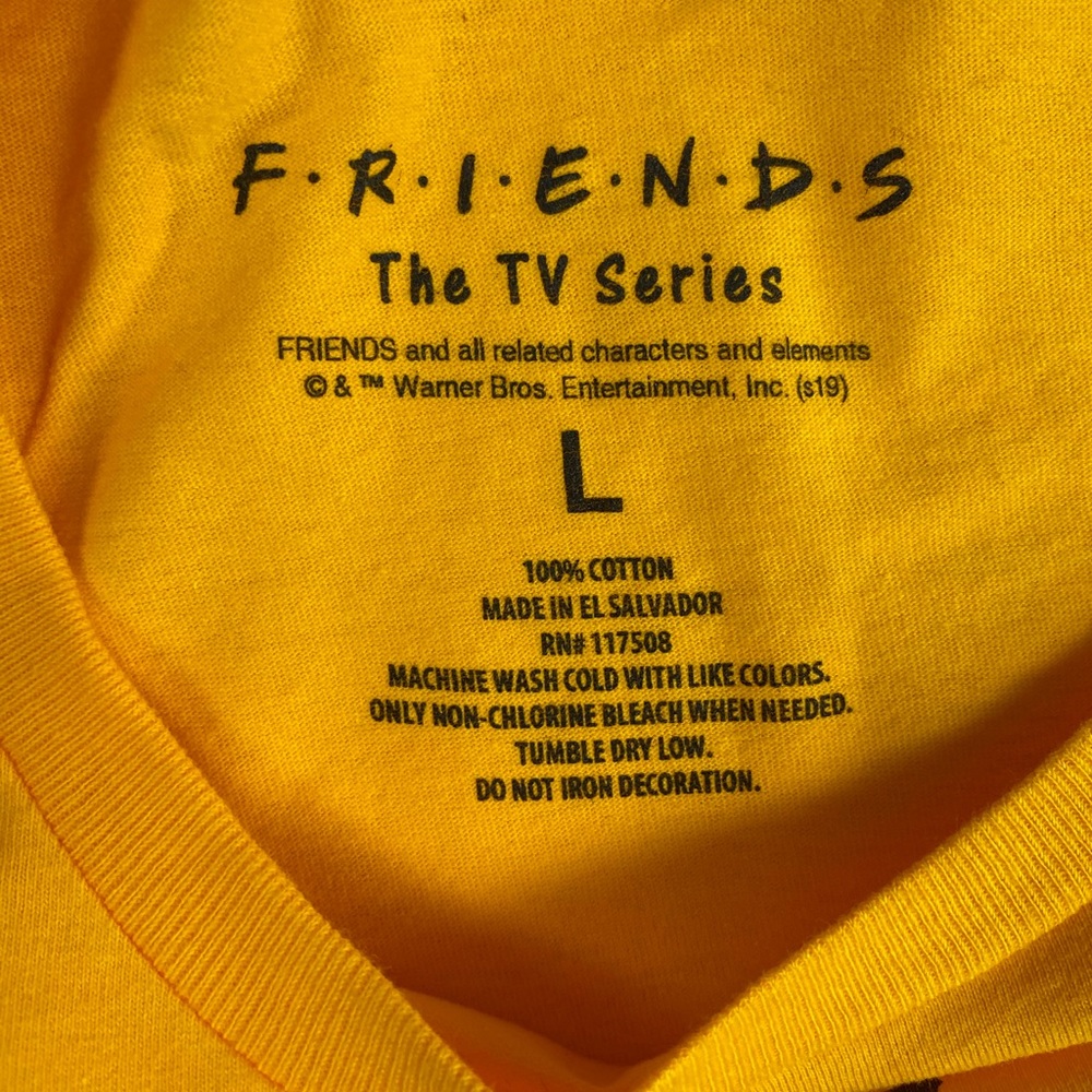 Friends The TV Show Yellow Graphic Tee Size L - Picture 4 of 4